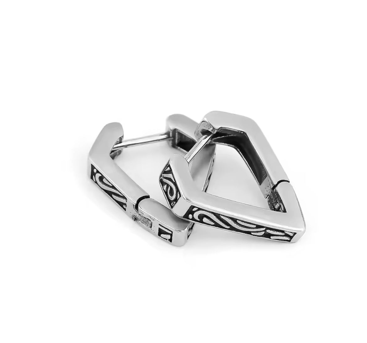 Vikings Celtic Minimalist Hoop Earrings Stainless Steel Cool Unisex