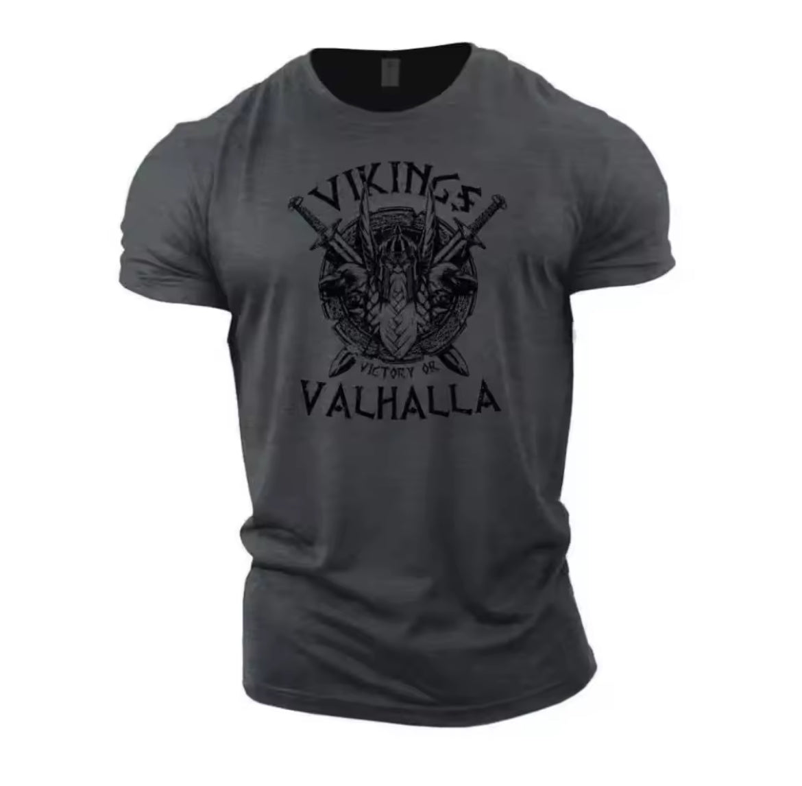 Vikings “Victory Or Valhalla” Short Sleeve Printed T-shirt