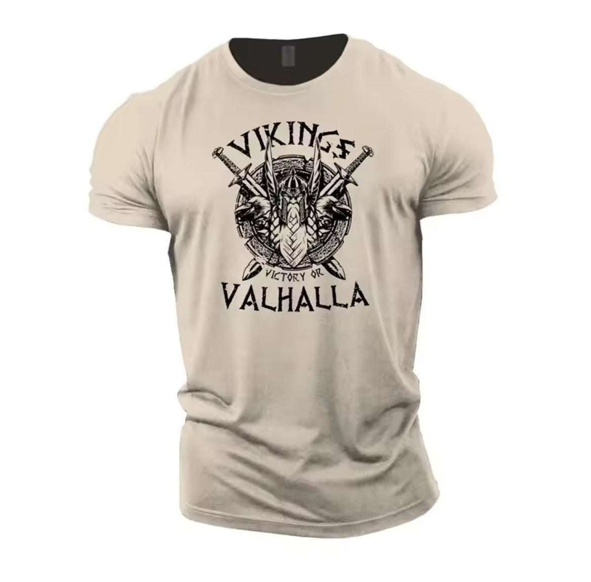 Vikings “Victory Or Valhalla” Short Sleeve Printed T-shirt